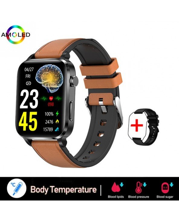 Naujas kraujo cukraus protingas laikrodis Vyrai Sangao lazerio gydyti sveikatos širdies ritmo kraujospūdžio Sportas Smartwatch M