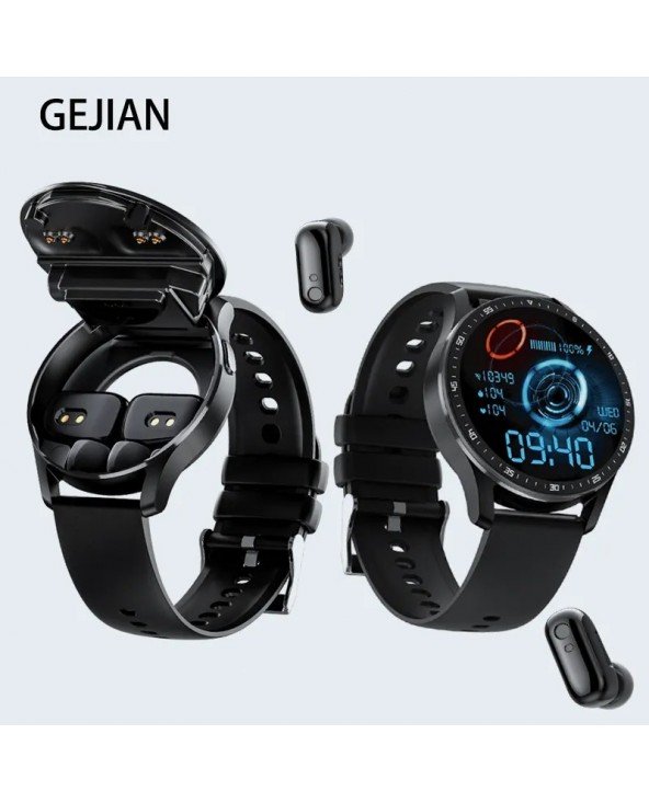 X7 ausinės Smart Watch TWS du viename belaidis "Bluetooth" ausinės, skambinti, sveikata, kraujospūdis, sporto, muzika