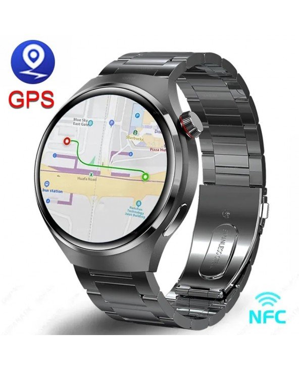 GT4 Pro Smart Watch NFC GPS sekimo AMOLED 360*360 HD ekranas Širdies ritmas Bluetooth skambutis SmartWatch