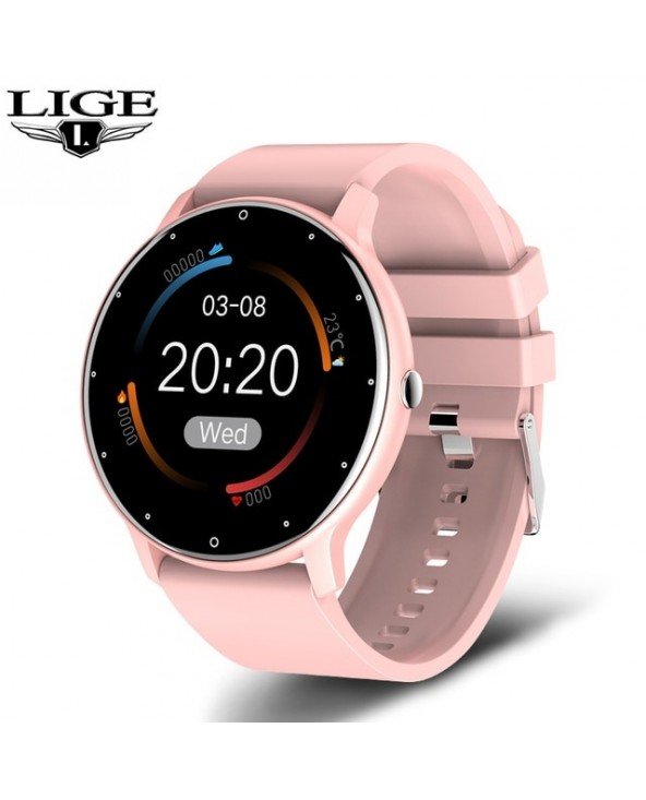 LIGE Naujas išmanusis laikrodis Sporto laikrodis Kraujospūdis Miego stebėjimas Fitness tracker Android ios