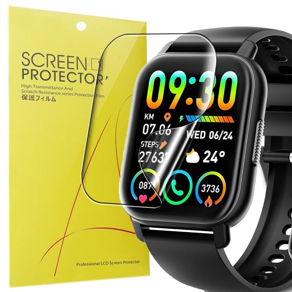 Poounur Smartwatch 1,85" 35x42mm Y6 ekrano apsauga 3 vnt. A