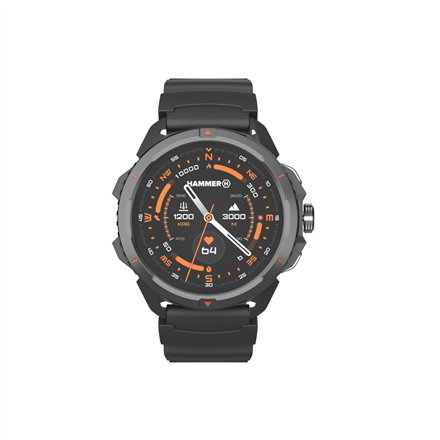 Hammer Watch 2 | Smart watch | GPS (satellite) | AMOLED | 1.5" | Waterproof | Black|SMA002929