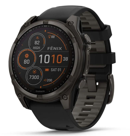 SMARTWATCH FENIX 8 SAPP. SOLAR/BLACK/GRAY 010-02907-11 GARMIN|010-02907-11