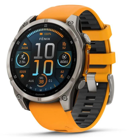 SMARTWATCH FENIX 8 SAPPHIRE/ORANGE 010-02904-11 GARMIN|010-02904-11