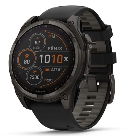 SMARTWATCH FENIX 8 SAPP. SOLAR/BLACK/GRAY 010-02906-11 GARMIN|010-02906-11