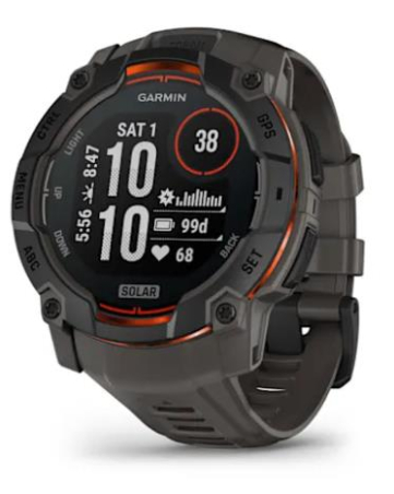 SMARTWATCH INSTINCT 3 SOLAR/BLK/CHARC 010-02935-00 GARMIN|010-02935-00