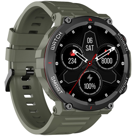 Blackview W50 Black, 1.39-inch HD LCD 360x360, 370mAh Battery, 24-hour SpO2 Detection + Heart Rate Monitoring, Calls and SMS notification, Green|BVW50-G