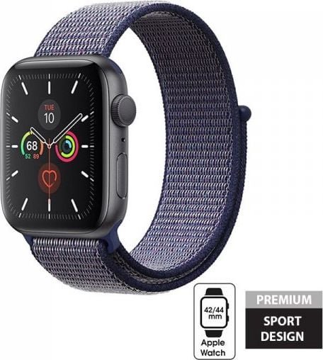 Crong Crong Nylon Band - Sports Bar Apple Watch 42/44 mm (Midnight Blue)