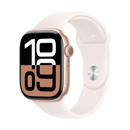 Apple Watch Series 10 | Smart watch | GPS (satellite) | Always-On Retina | Waterproof | Rose Gold|MWWU3ET/A
