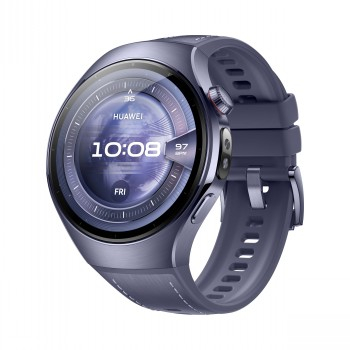 Huawei Watch 5 (46mm), Fluorelastomer Purple blue strap, Titanium body, Rates-L39L|55020EVX