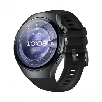 Huawei Watch 5 (46mm), Fluorelastomer Black strap, Metal body, Rates-L19F|55020EWB