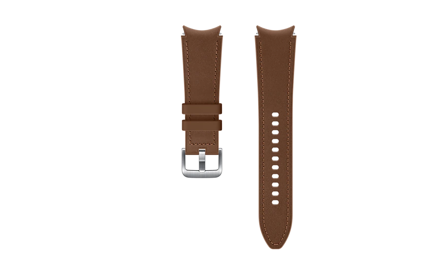 Dirželis SAMSUNG Galaxy Watch4, Hybrid Leather Band, 20mm M/L Camel