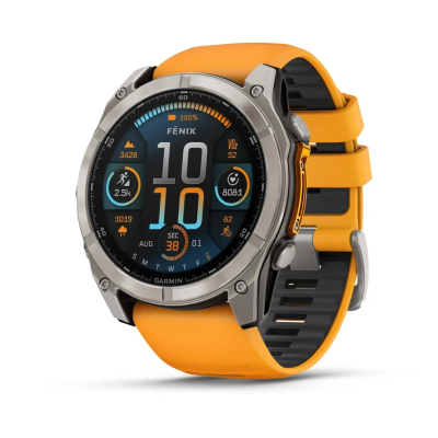 Laikrodis GARMIN Fenix 8, 51 mm, AMOLED, Titano spalvos