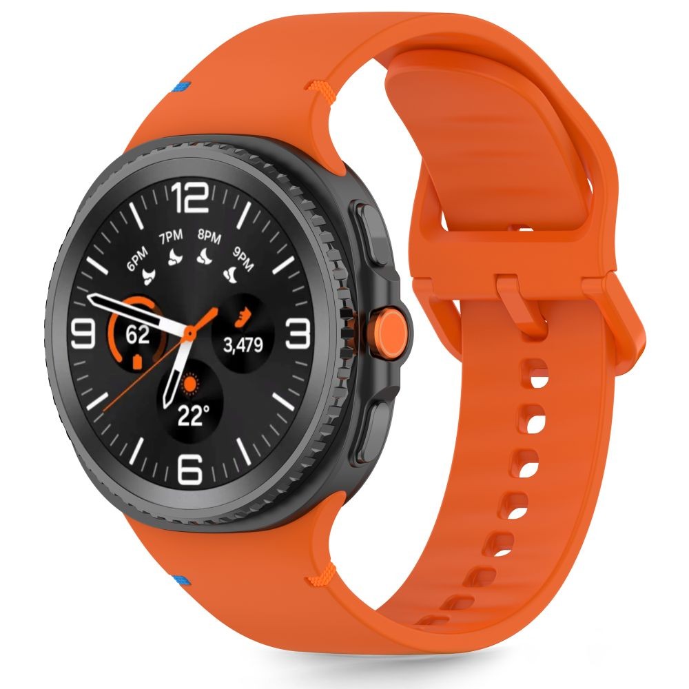 Oranžinė apyrankė "Tech-Protect Silicone" laikrodžiui Samsung Galaxy Watch 8 / Classic (40 / 44 / 46 MM)