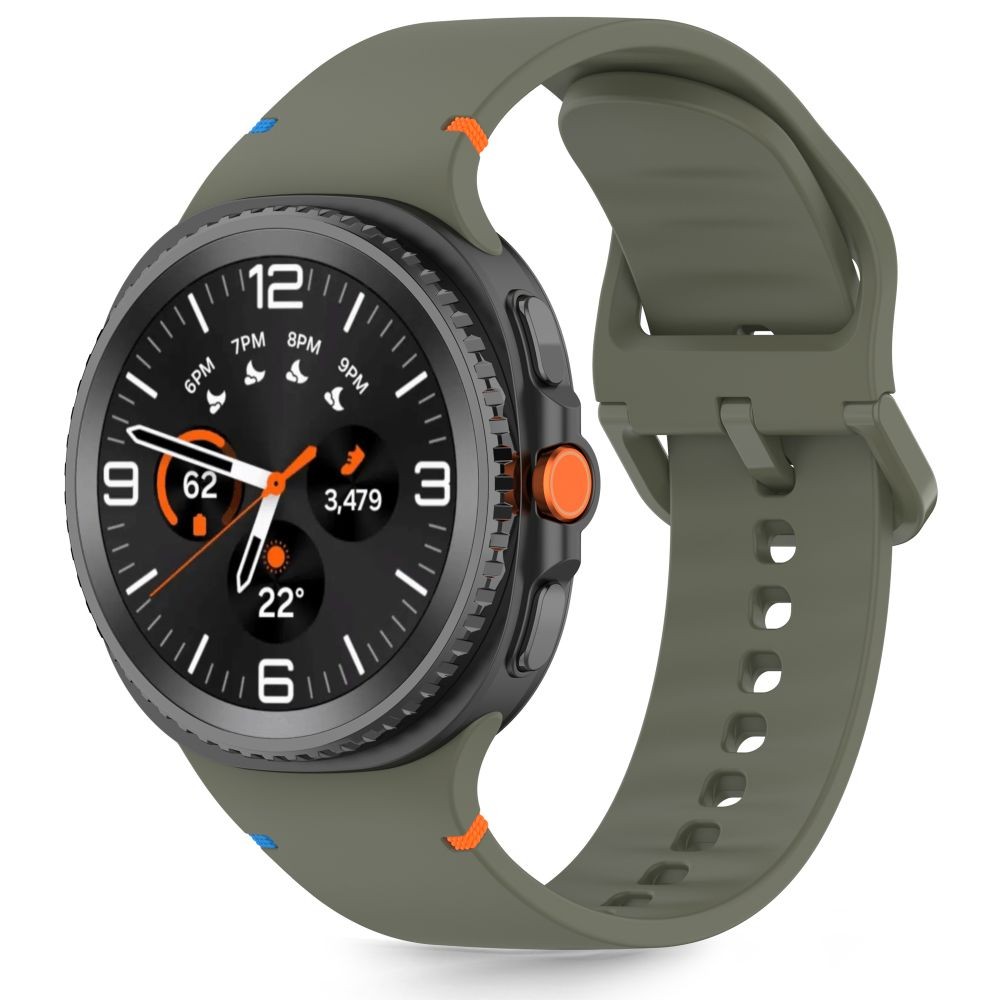 Žalia apyrankė "Tech-Protect Silicone" laikrodžiui Samsung Galaxy Watch 8 / Classic (40 / 44 / 46 MM)