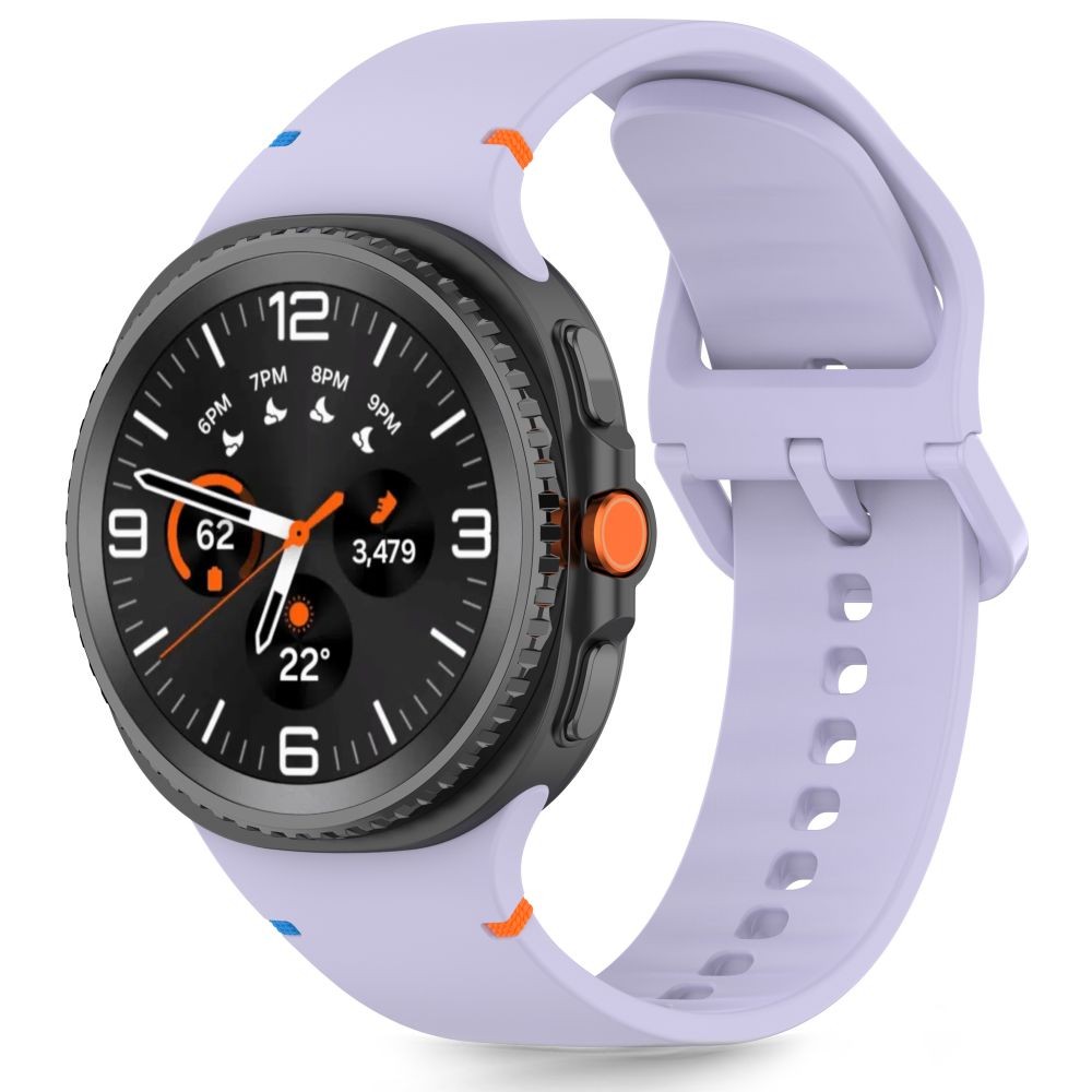 Alyvinės spalvos apyrankė "Tech-Protect Silicone" laikrodžiui Samsung Galaxy Watch 8 / Classic (40 / 44 / 46 MM)
