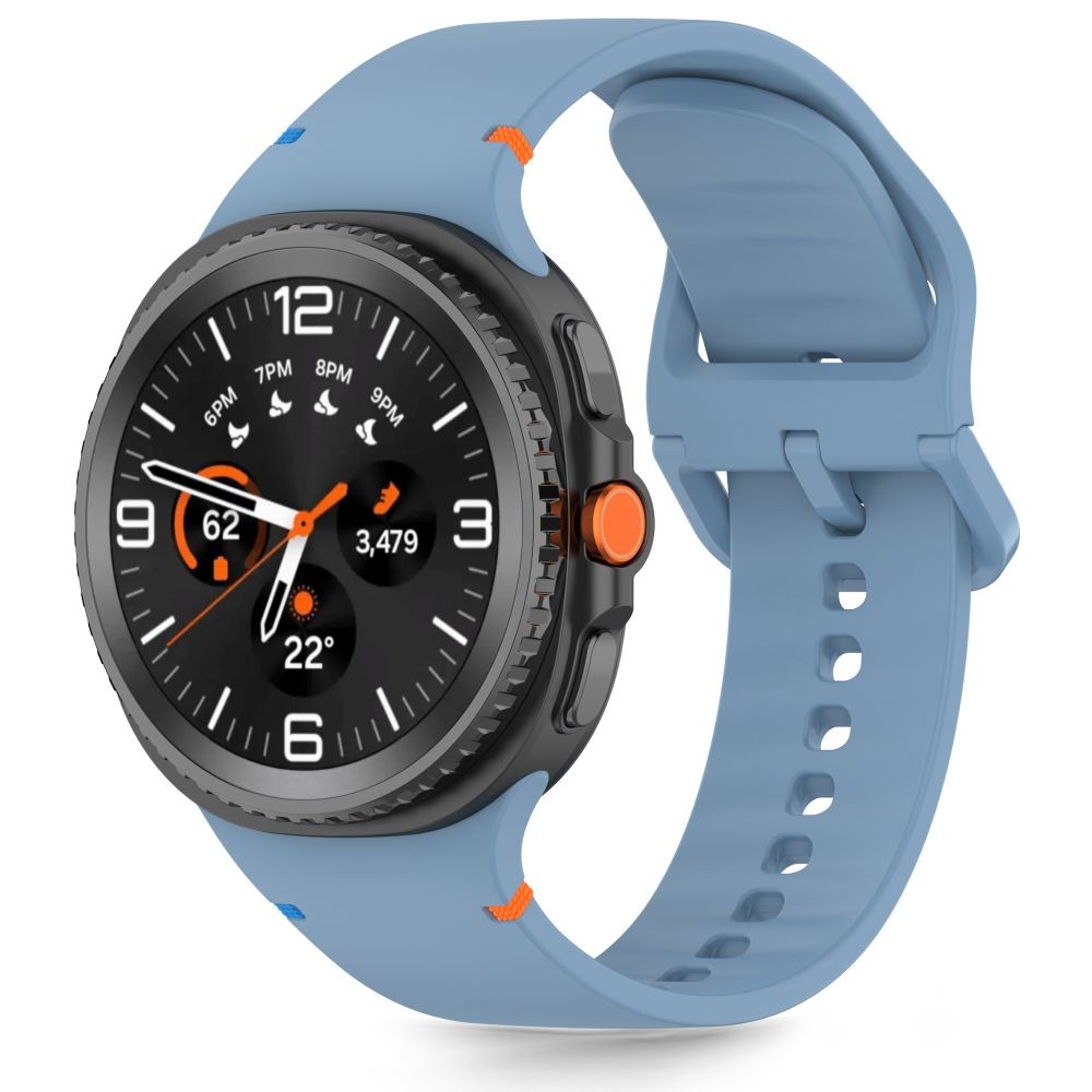 Šviesiai mėlyna apyrankė "Tech-Protect Silicone" laikrodžiui Samsung Galaxy Watch 8 / Classic (40 / 44 / 46 MM)