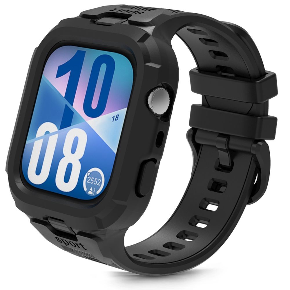 Juoda apyrankė/dėklas "Tech-Protect Armour" laikrodžiui Huawei Watch Fit 3 / 4 / 4 PRO