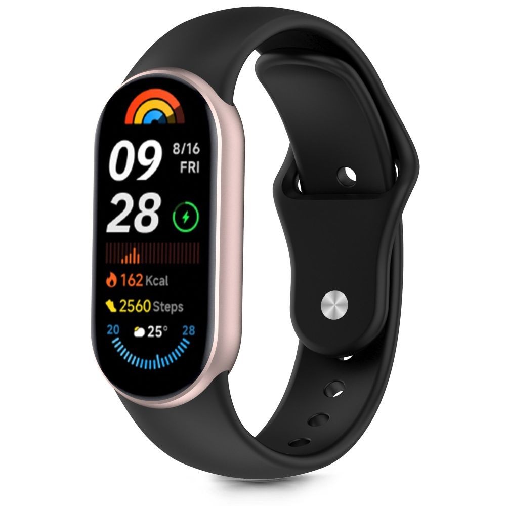Juoda apyrankė "Tech-Protect Iconband Pure" laikrodžiui Xiaomi Smart Band 8 / 9 / 10 / NFC
