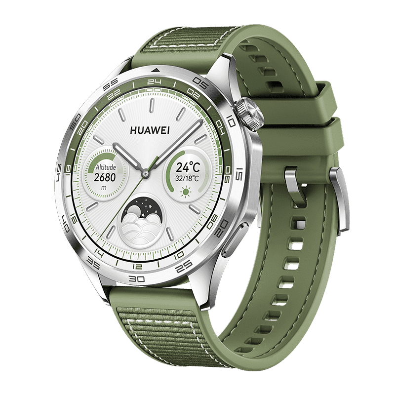 Išmanusis laikrodis Huawei Watch GT 4 4 Smart watch Smart watch Stainless steel 46 mm 46 mm Green Dustproof Waterproof