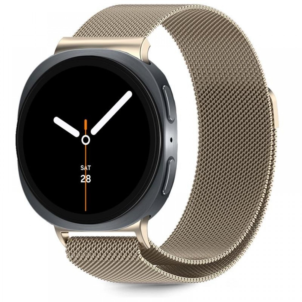 Starlight spalvos apyrankė "Tech-Protect Milaneseband" laikrodžiui Samsung Galaxy Watch 8 / Classic (40 / 44 / 46 MM)