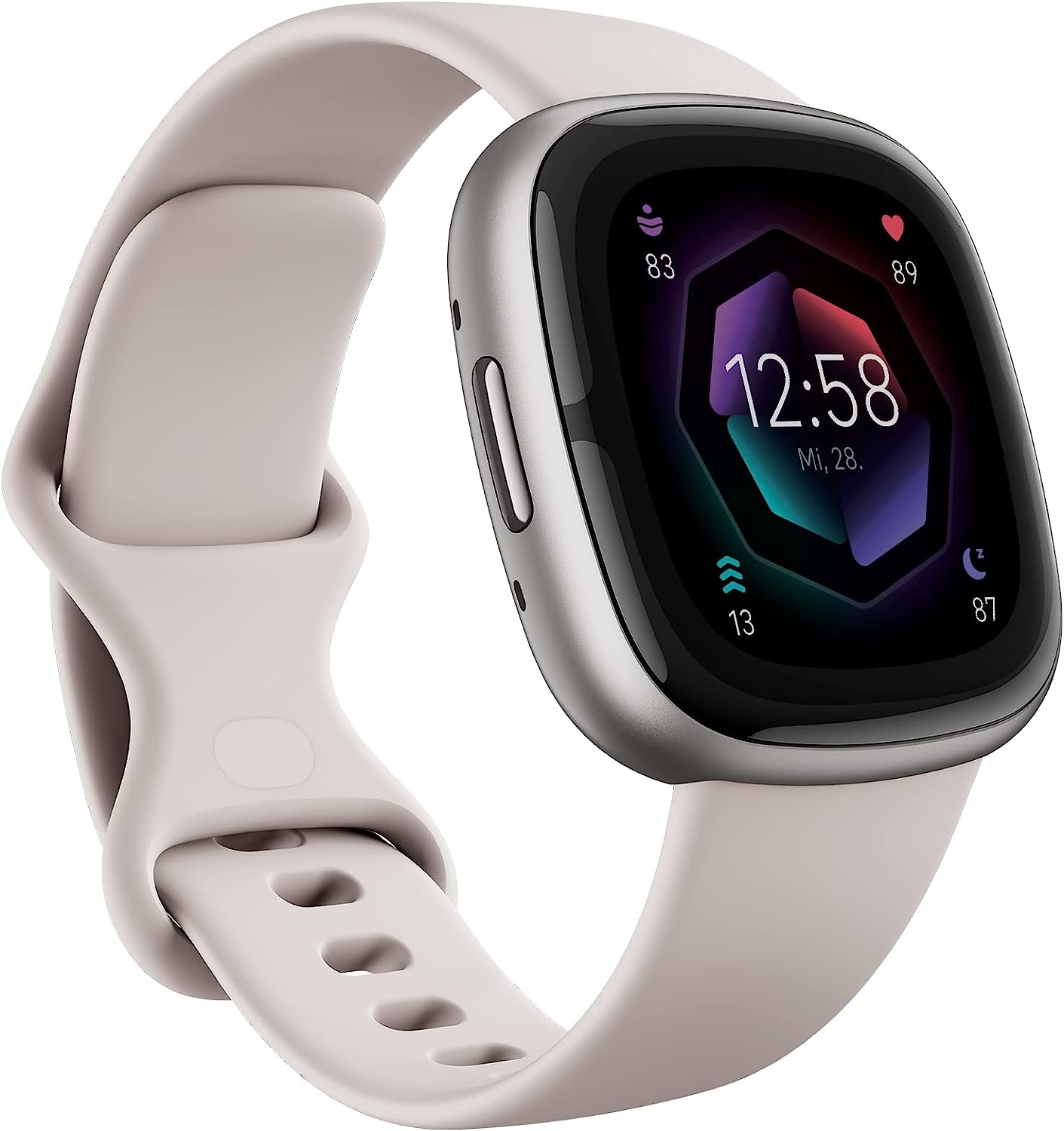 Išmanusis laikrodis Fitbit Sense 2, sidabras, FB521SRWT
