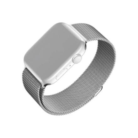 Fixed | Mesh Strap for Apple Watch 42/44/45/46/49mm | Silver|FIXMEST-434-SL