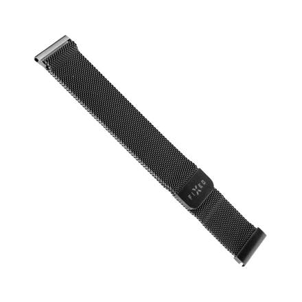 Fixed | Mesh Strap with Quick Release 18mm for smartwatch | Black|FIXMEST-18MM-BK