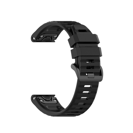 Fixed | Silicone Strap for Garmin QuickFit 26mm | Black|FIXSST-QF26MM-BK