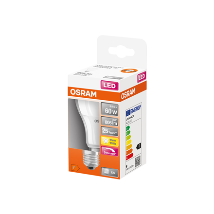 Lemputė Osram Parathom Classic LED 60 dimmable 8,8W/827 E27 bulb Osram Parathom Classic LED E27 8