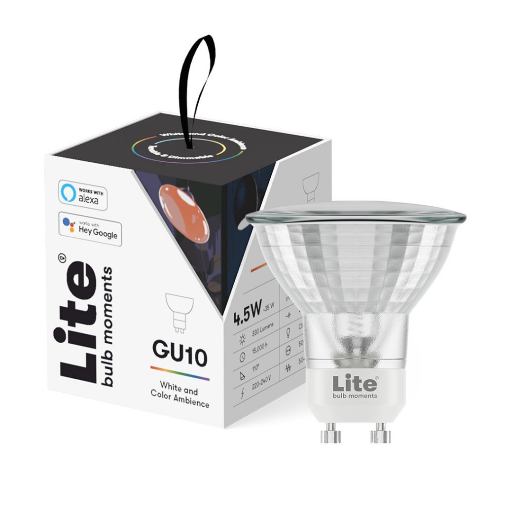 Lite bulb moments white & color ambience (RGB) GU10 LED bulb - Single Pack