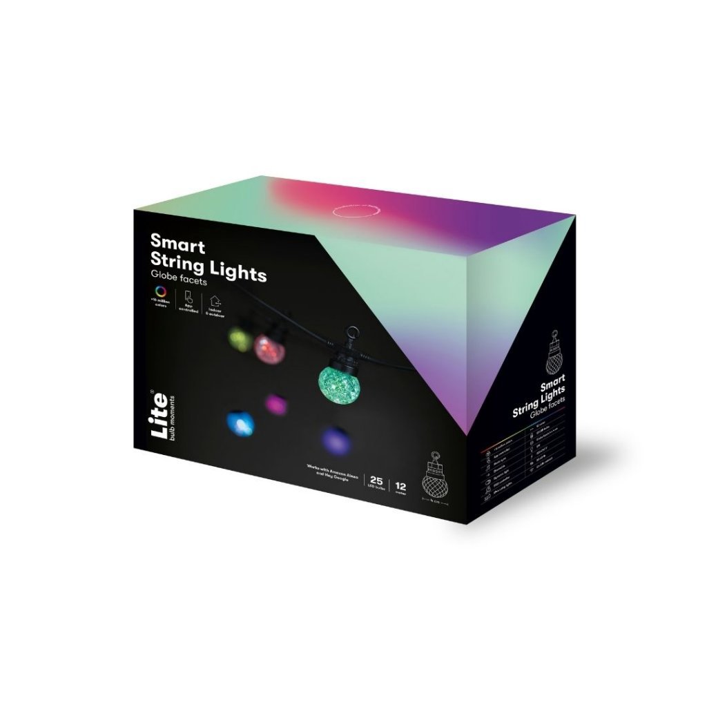 Lite bulb moments Smart Light Chain - Globe Facets