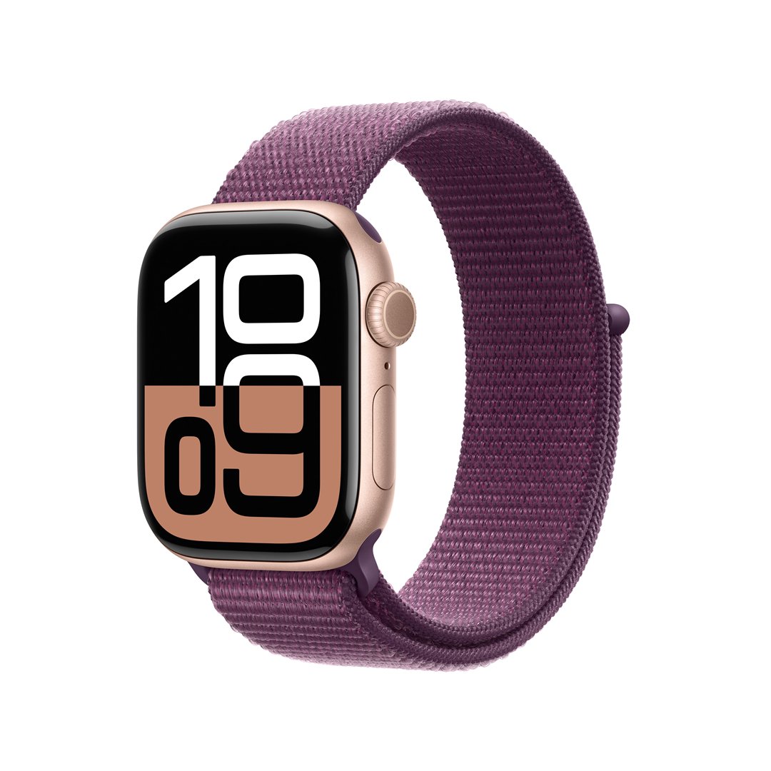 Išmanusis laikrodis Apple Watch 10 GPS 42mm Rose Gold Aluminium Case with Plum Sport Loop