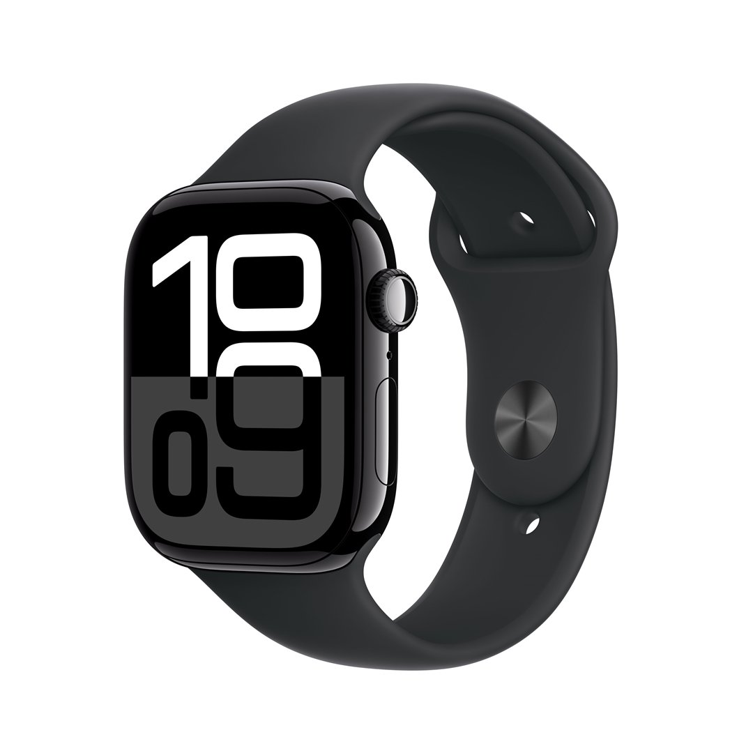 Išmanusis laikrodis Apple Watch 10 GPS+Cell 46mm Jet Black Alumin. Case/Black Sport Band S/M