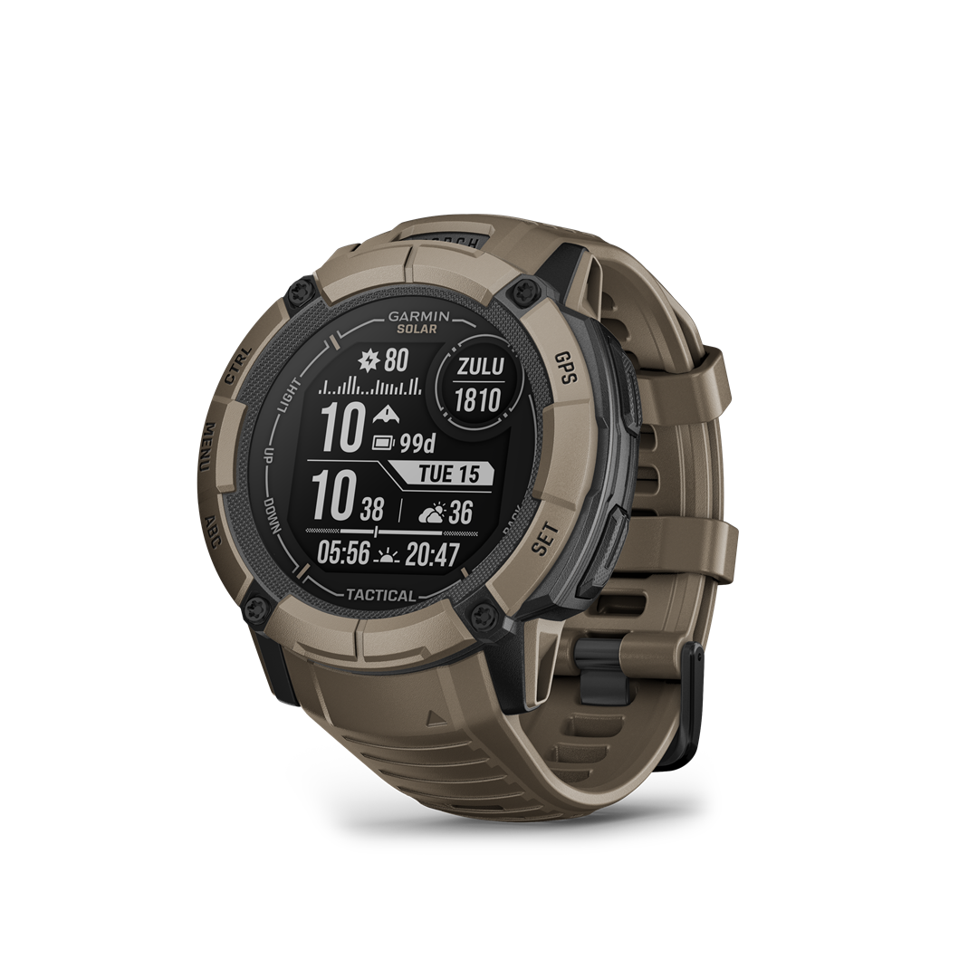 Sportinis laikrodis GARMIN Instinct 2X Solar, Tactical Edition, Coyote Tan