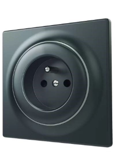 „Fibaro“ kištukinis lizdas ‚Walli Outlet N Type E‘ antracito spalvos FGWSONE-011-8