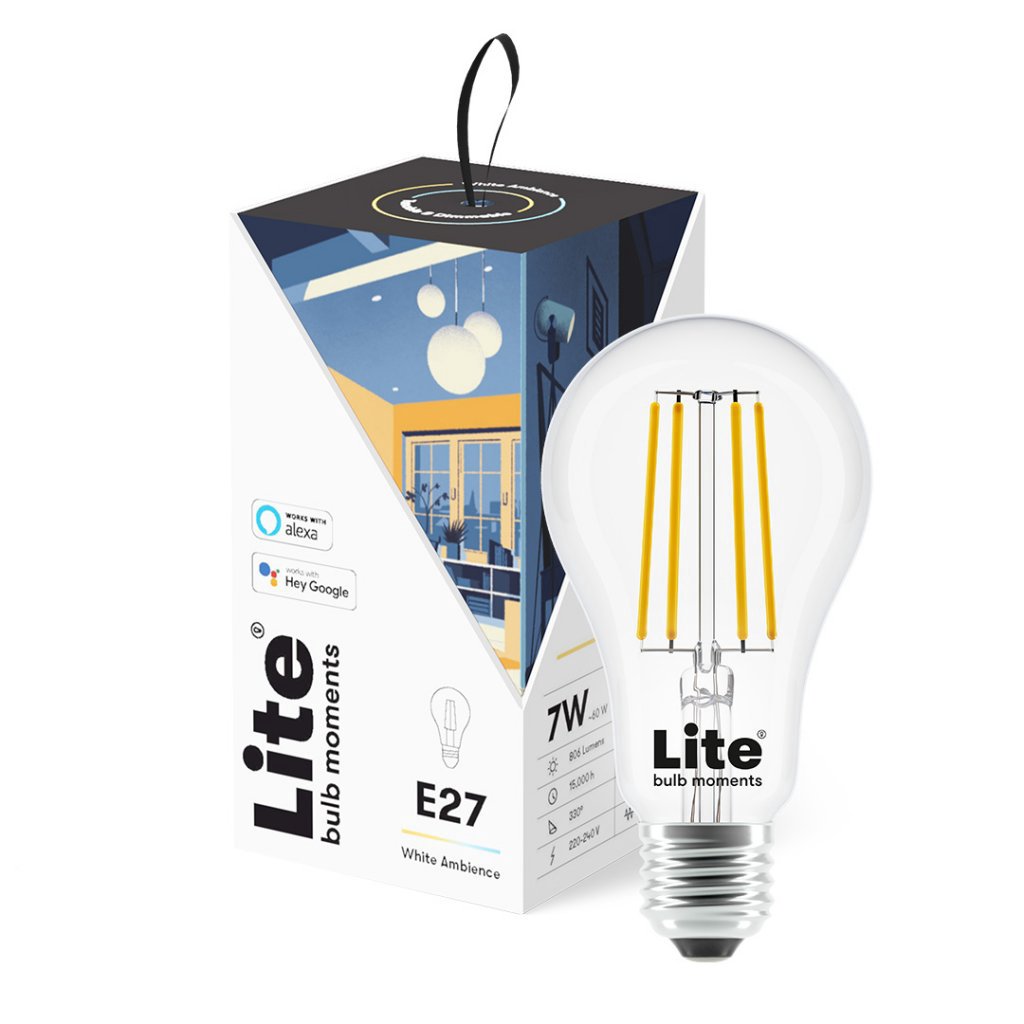 Lite bulb moments white ambience E27 filament bulb - Single Pack