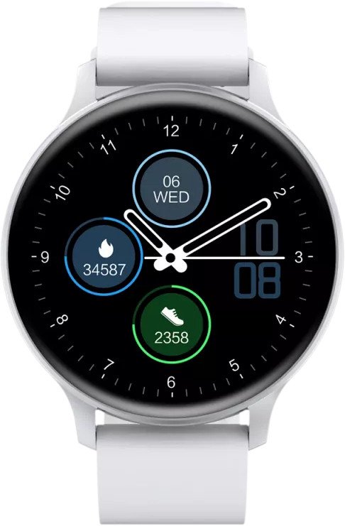 Išmanusis laikrodis Canyon smart watch Badian SW-68SS, white/silver