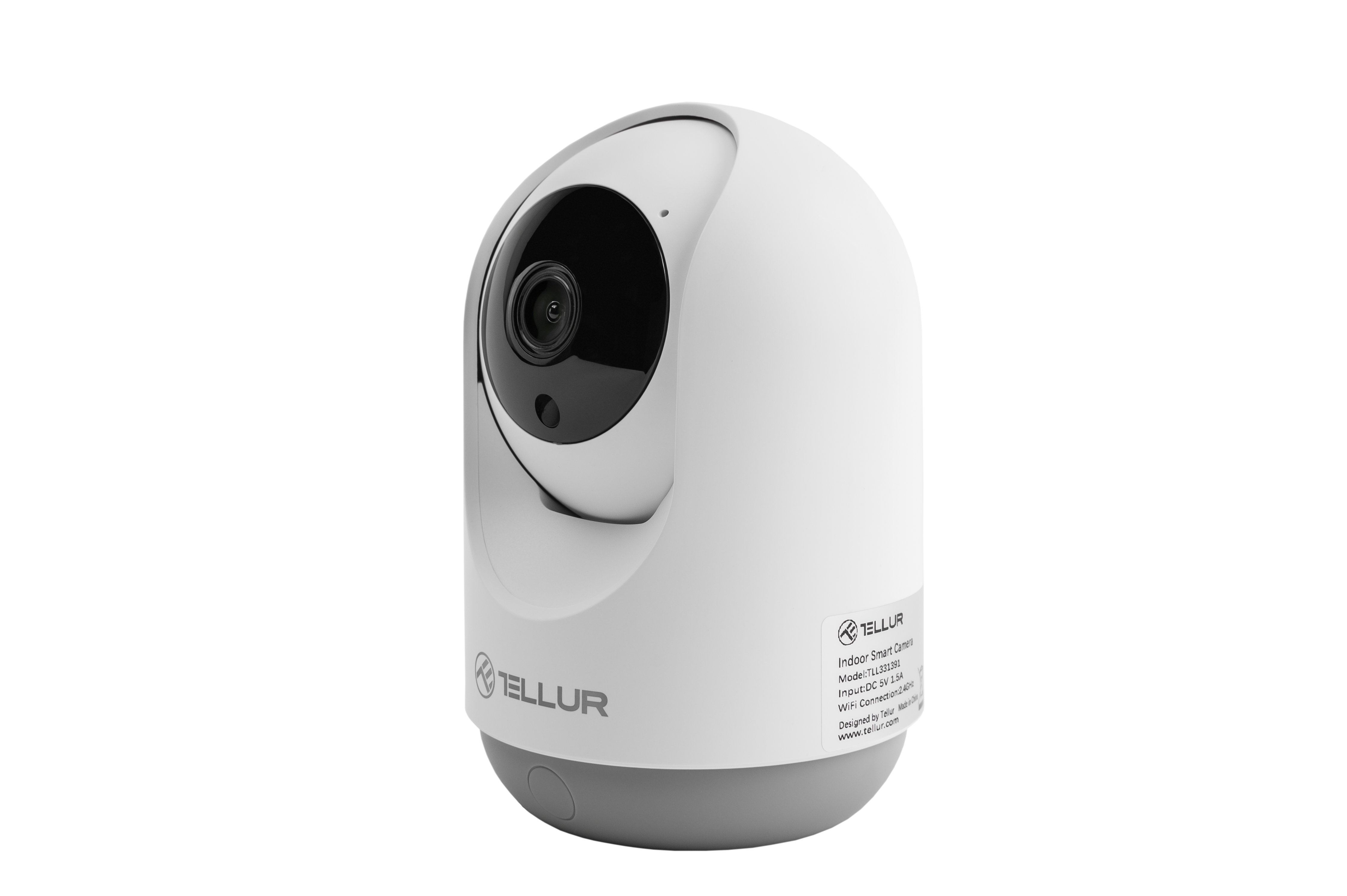 VAIZDO STEBĖJIMO KAMERA Tellur Smart WiFi Indoor Camera 3MP, UltraHD, Autotracking, PTZ white