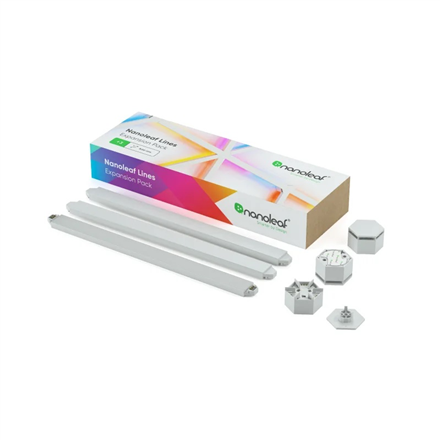 Išmaniosios apšvietimo sistemos NANOLEAF Lines papildymas, 3 vnt.