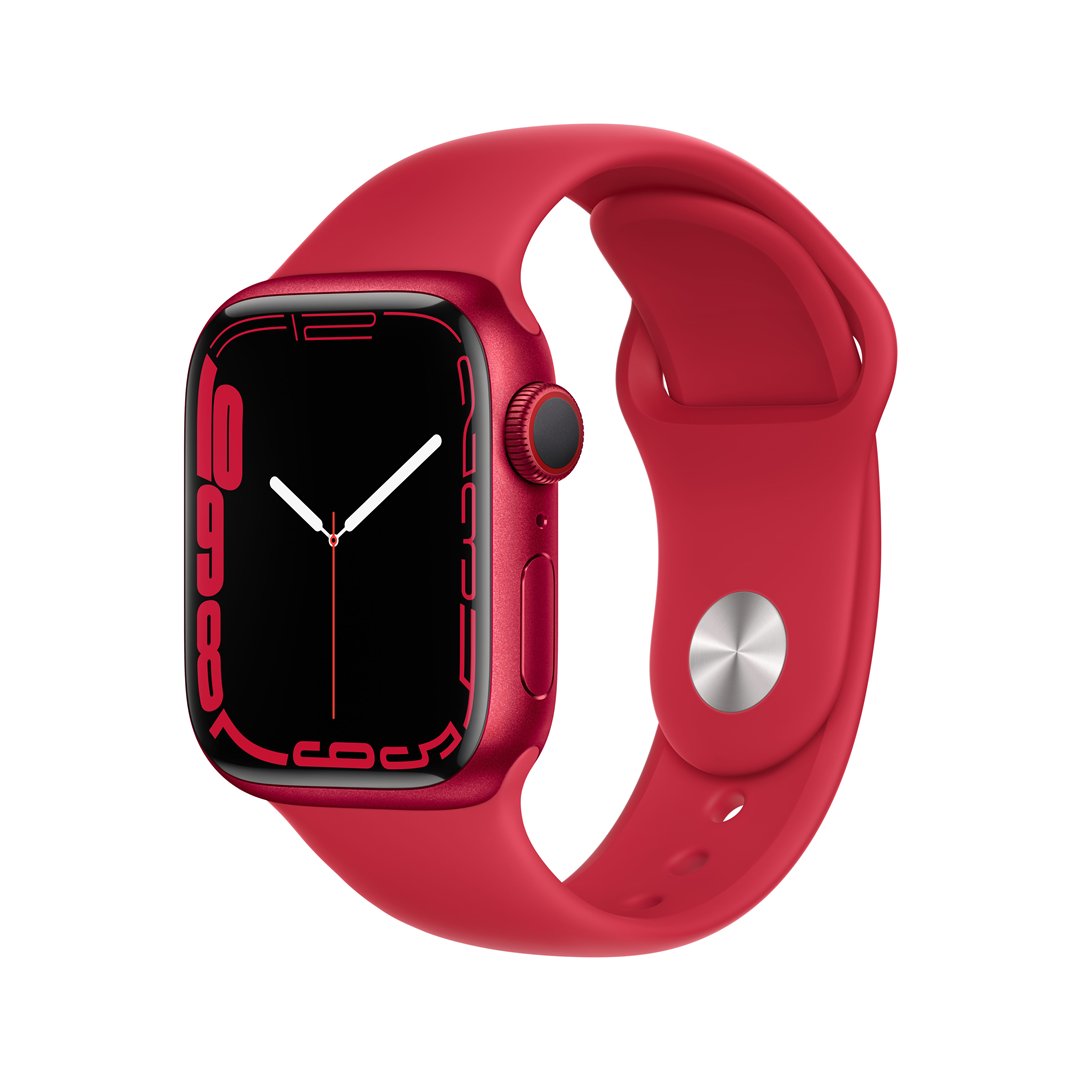Išmanusis laikrodis APPLE Watch 7 GPS + Cellular 45mm PROD. RED Alumin. Case & PROD. RED Sport Band