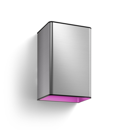 Išmanusis foninis apšvietimas Philips Hue WCA Resonate Outdoor Wall Lantern, Inox  8 W  2000-6500