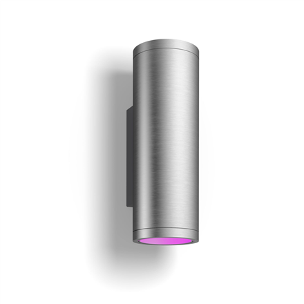 Išmanusis foninis apšvietimas Philips Hue WCA Appear Outdoor Wall Lantern, Inox  8 W  2000-6500 Hu