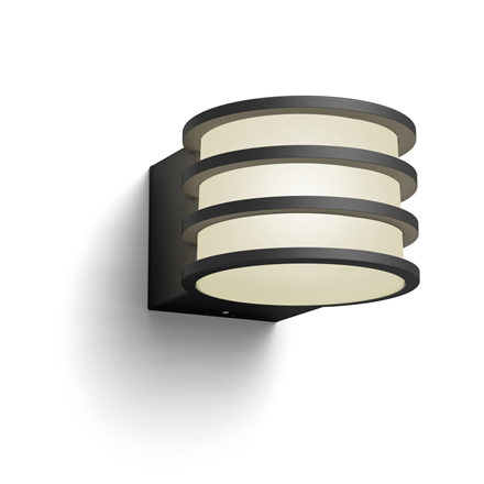 Išmanusis foninis apšvietimas Philips Hue Lucca Wall Lantern  E27  9 W  Warm white