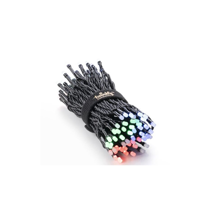 Twinkly|Strings Smart LED Lights 100 RGB (Multicolor), 8m, Black wire|RGB – 16M+ colors