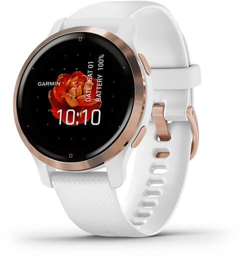 Sportinis laikrodis GARMIN Venu 2S Rose Gold + White