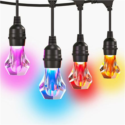 Išmanusis foninis apšvietimas Nanoleaf Essentials Matter Smart Multicolour Outdoor String Lights Sta