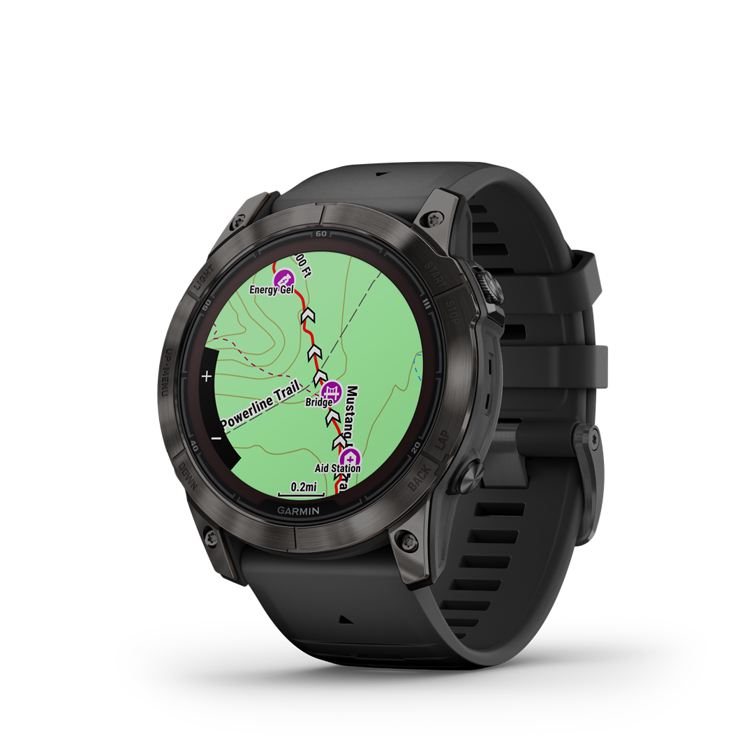Išmanusis laikrodis GARMIN Fenix 7X Pro, Sapph. Solar Ed., Pilkos anglies sp. DLC titan.