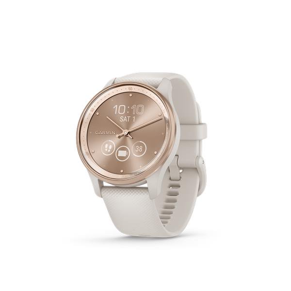 Sportinis laikrodis GARMIN vivomove Trend, WW, White Cream, Silicone