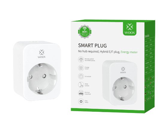 Išmanioji Wi-Fi rozetė, 3680W 16A, su energijos matavimu, TUYA / Smart Life, WOOX